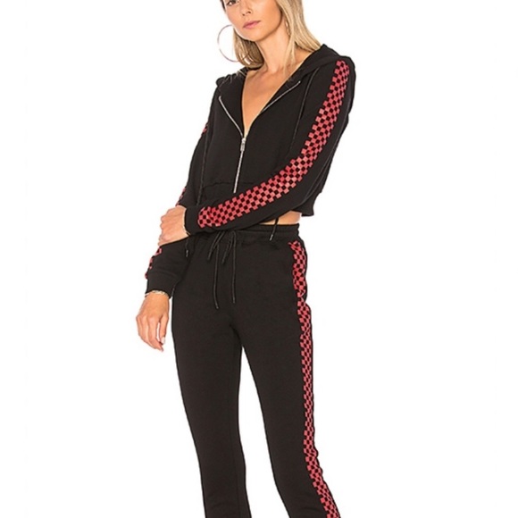 checkered tracksuit